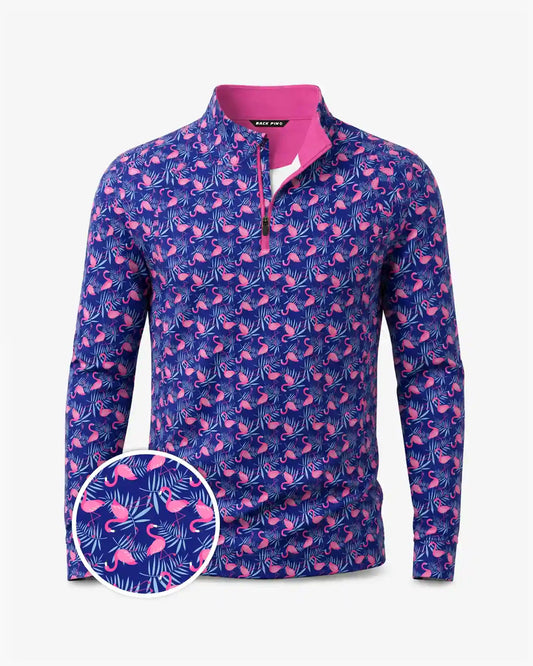 Pink Flamingo Quarter Zip