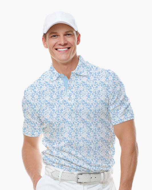 Beachside Floral Polo