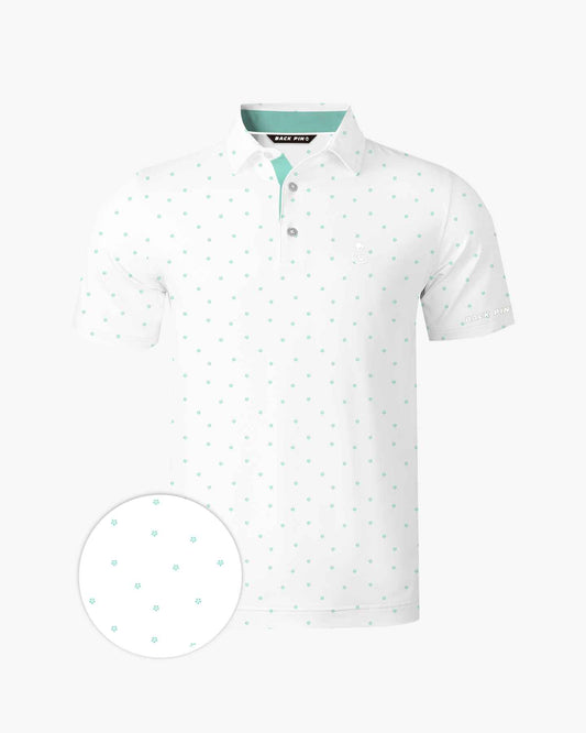 Mint Ditsy Polo