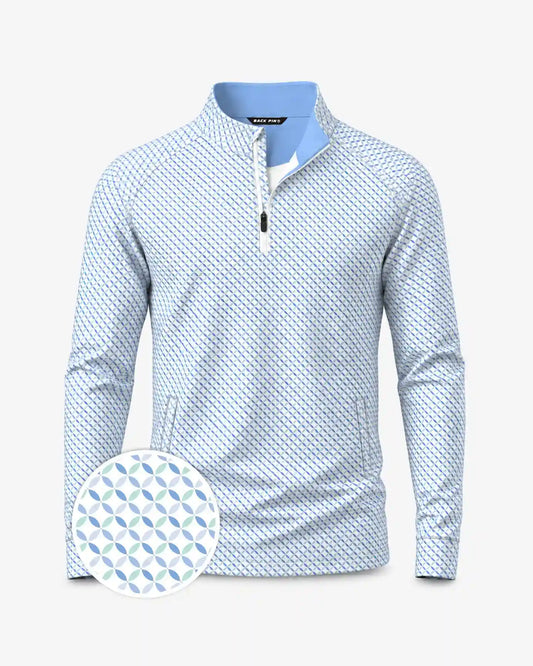 Old Money Geometric Quarter Zip