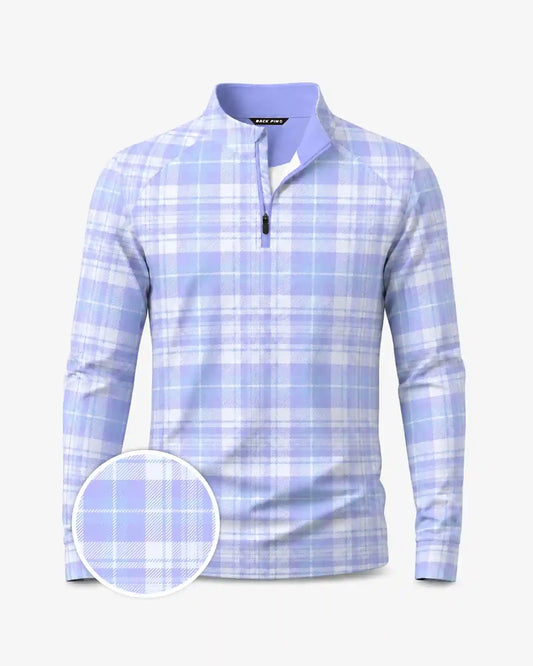 Old Money Plaid Quarter Zip