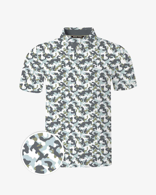 Sage Gray Camo Polo