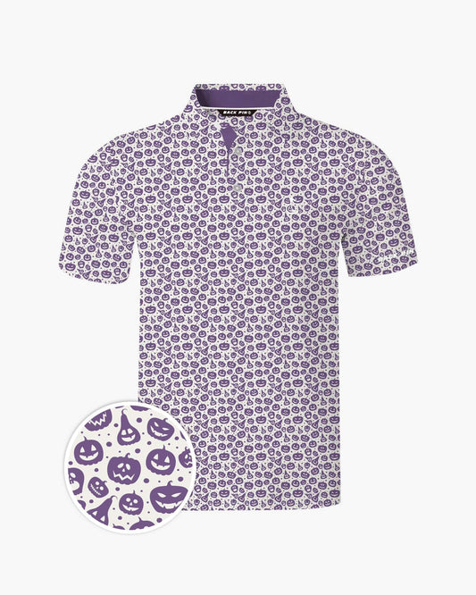 Spooky Pumpkin Face Polo
