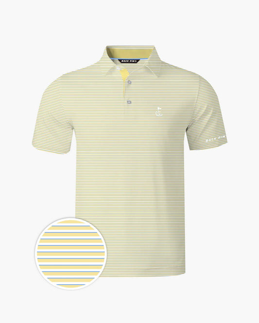 Yellow Striped Polo Shirt