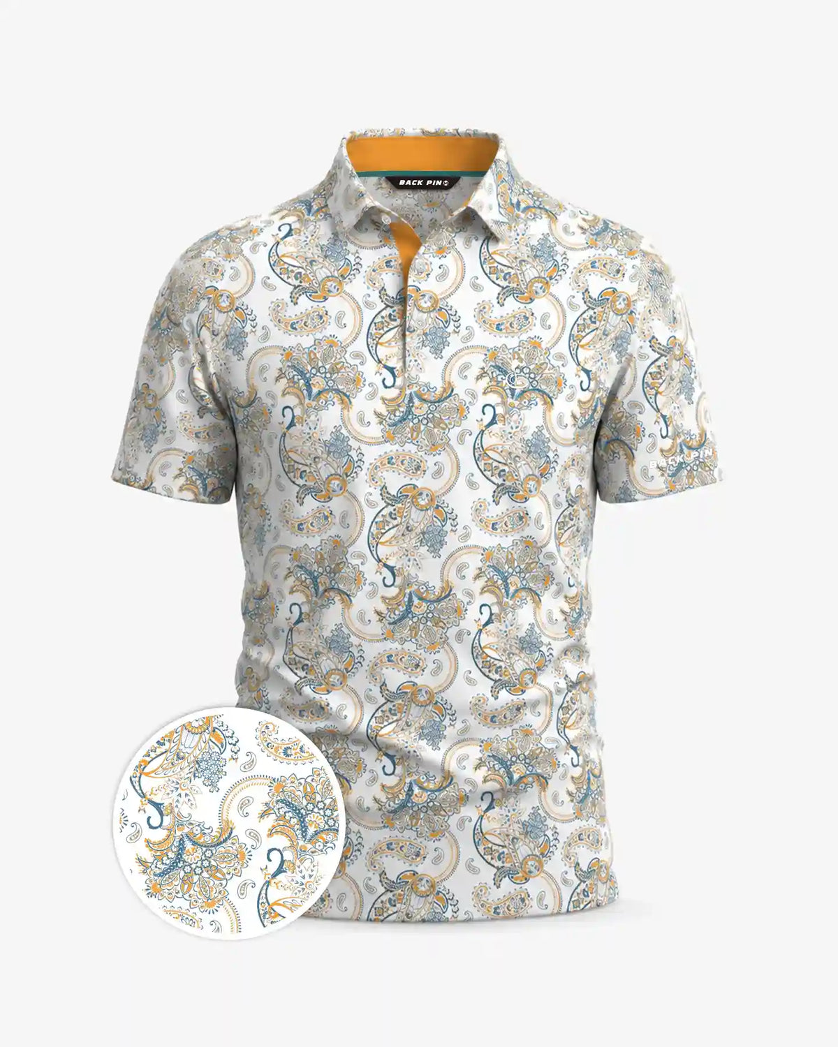 Sunset Paisley Polo