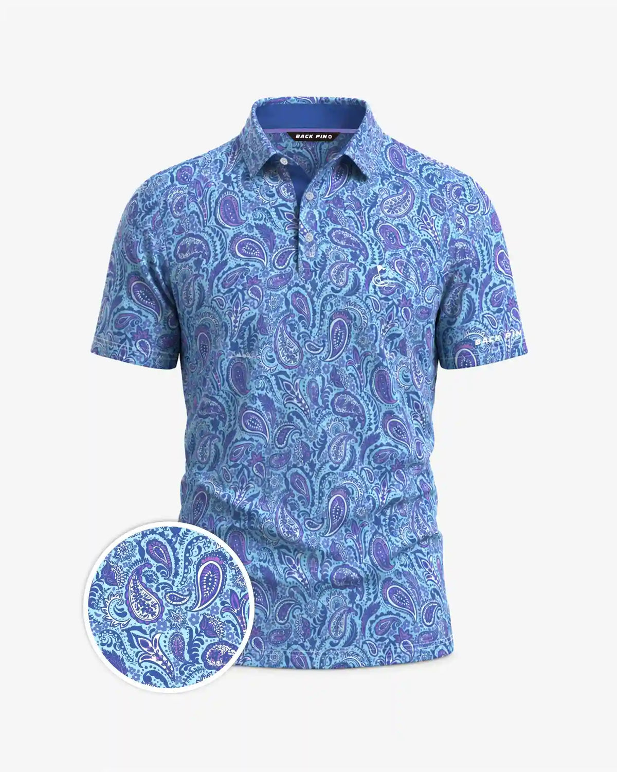Coastal Paisley Polo