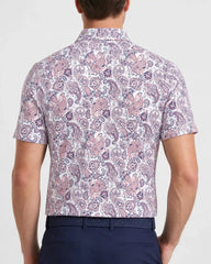Coral Paisley Golf Polo