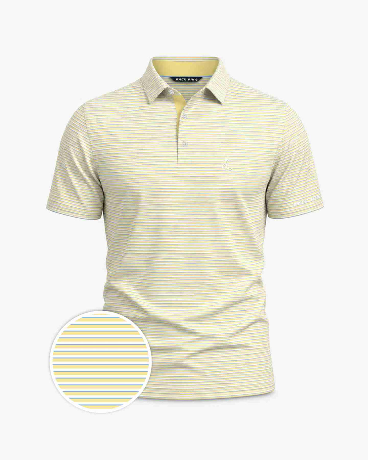 Yellow Striped Polo Shirt