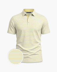 Yellow Striped Polo Shirt