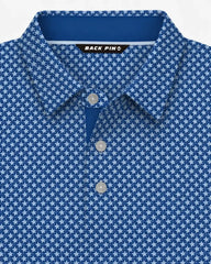 Patriotic Stars Navy Blue Polo