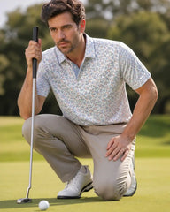 Seaside Ditsy Floral Polo