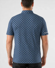 Vintage Star Print Patriot Polo