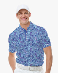 Coastal Paisley Polo