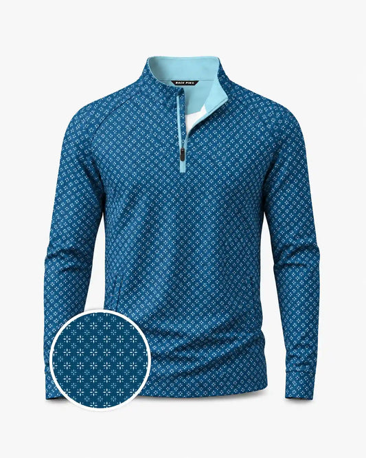Minimalist Geometric Quarter Zip