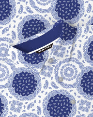 Blue Bandana Paisley Polo
