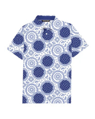 Blue Bandana Paisley Polo