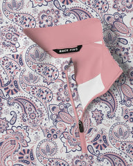 Coral Paisley Golf Quarter Zip