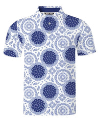 Blue Bandana Paisley Polo
