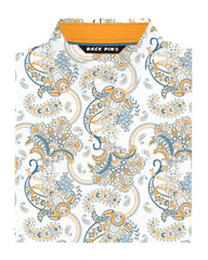 Sunset Paisley Polo