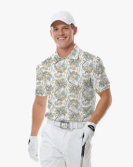 Sunset Paisley Polo