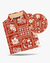 Aloha Patchwork Polo-Back Pin Golf