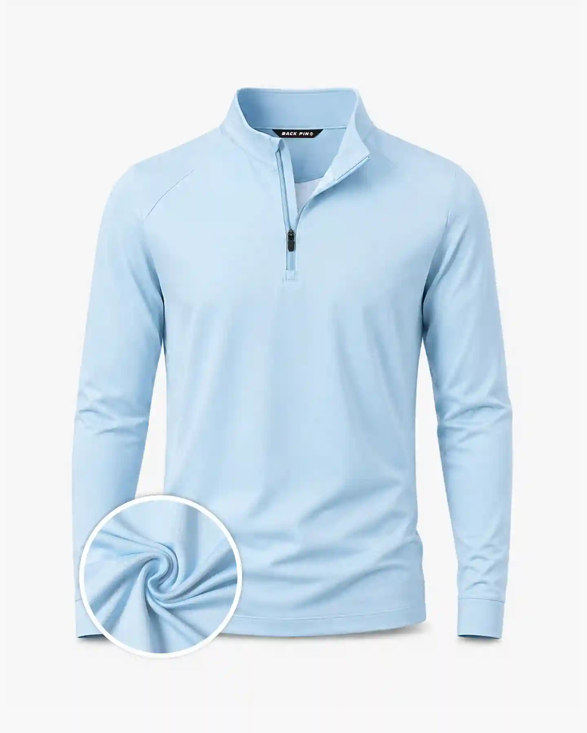 Elite Performance Quarter Zip - Light Blue