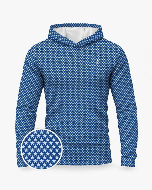 Patriotic Stars Navy Blue Hoodie