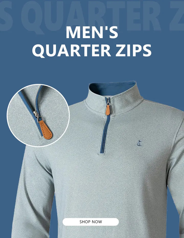 Backpingolfco Men Quarter zip Sale 2025