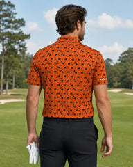 Black Cat Halloween Polo