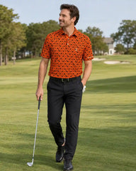Black Cat Halloween Polo