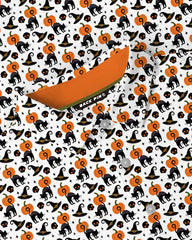 Black Cat Pumpkin Polo