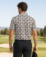 Black Cat Pumpkin Polo