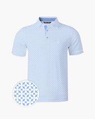 Blue Lucky Petal Polo