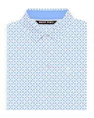 Blue Lucky Petal Polo