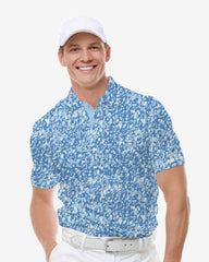 Blue Mist Burst Polo