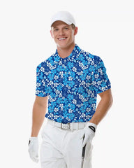 Blue Shade Hibiscus Resort Polo