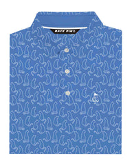 Cat Outline Print Polo