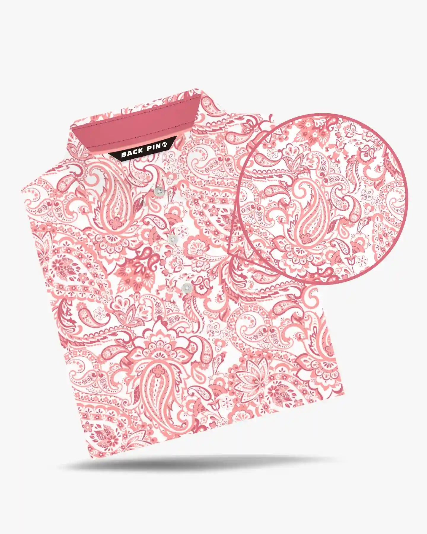 Catalina Paisley Polo-Back Pin Golf