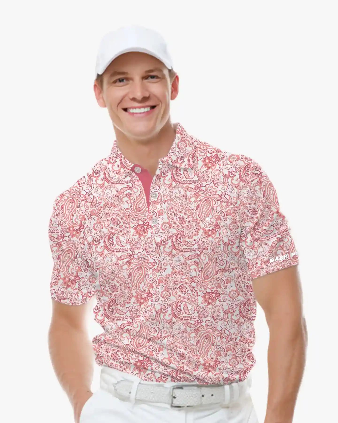Catalina Paisley Polo-Back Pin Golf