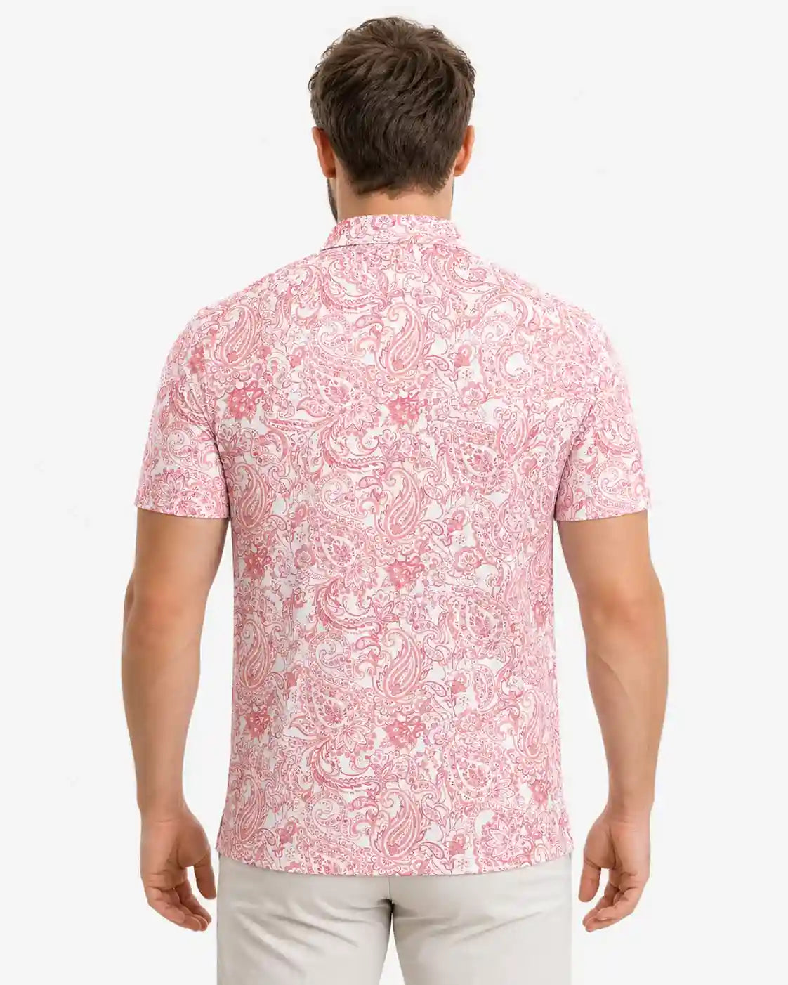 Catalina Men's Paisley Polo - Back Pin Golf