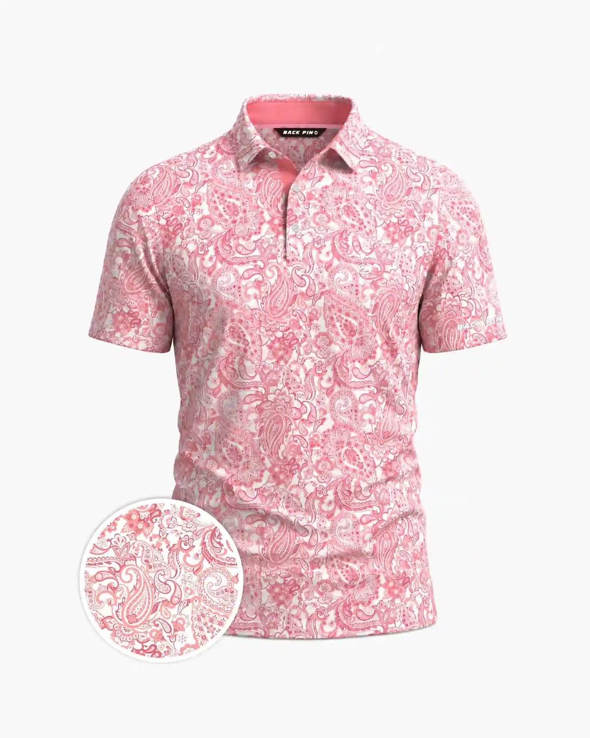 Catalina Paisley Polo-Back Pin Golf