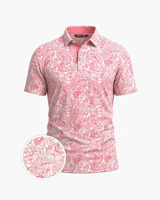 Catalina Paisley Polo-Back Pin Golf