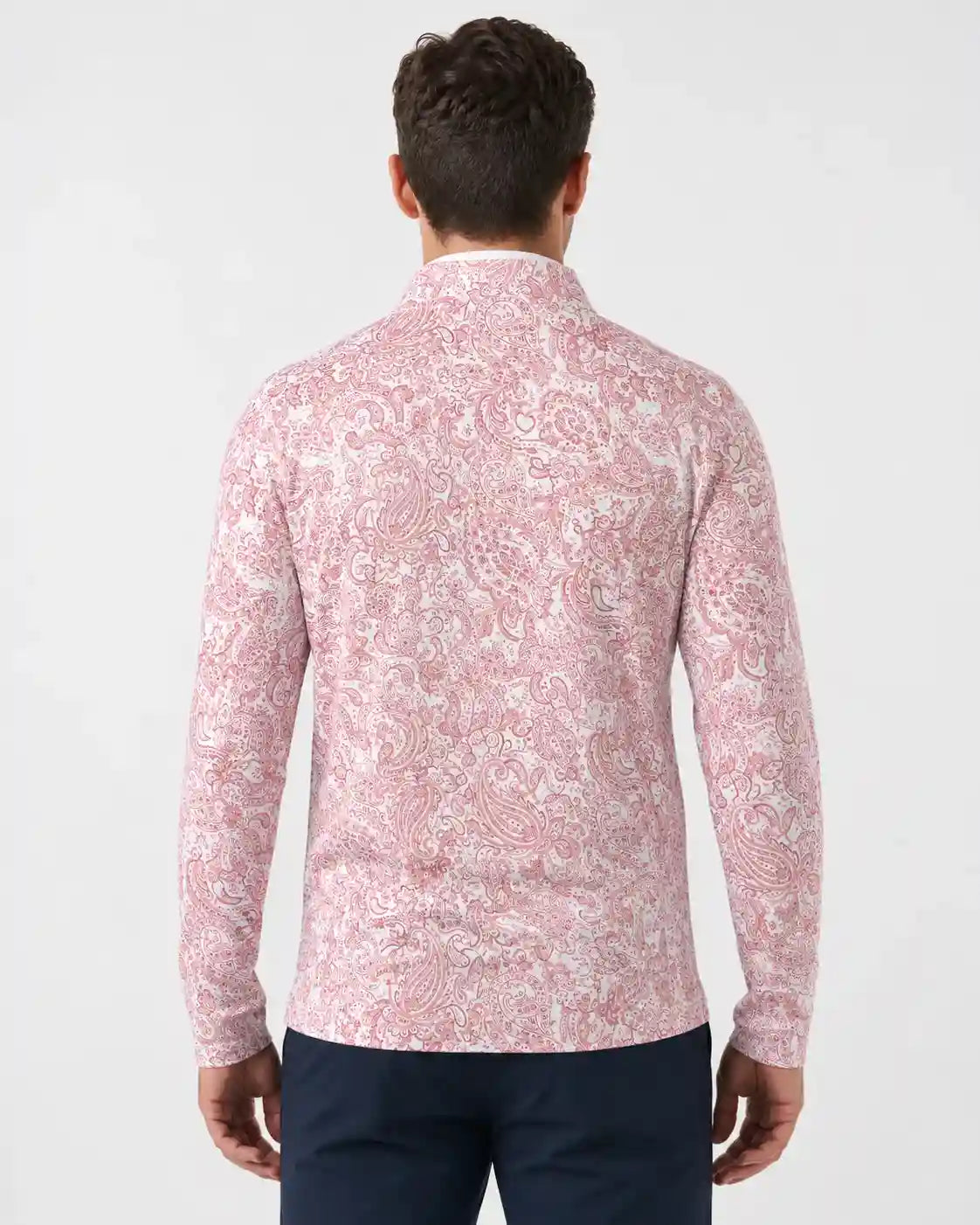 Catalina Paisley Quarter Zip - Back Pin Golf-12345