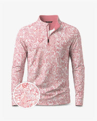 Catalina Paisley Quarter Zip - Back Pin Golf-1234567