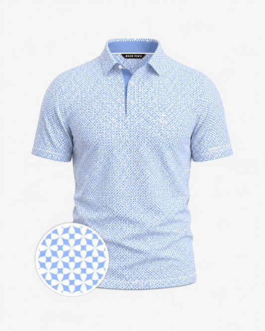 Blue Lucky Petal Polo