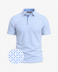 Blue Lucky Petal Polo