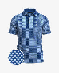 Patriotic Stars Navy Blue Polo