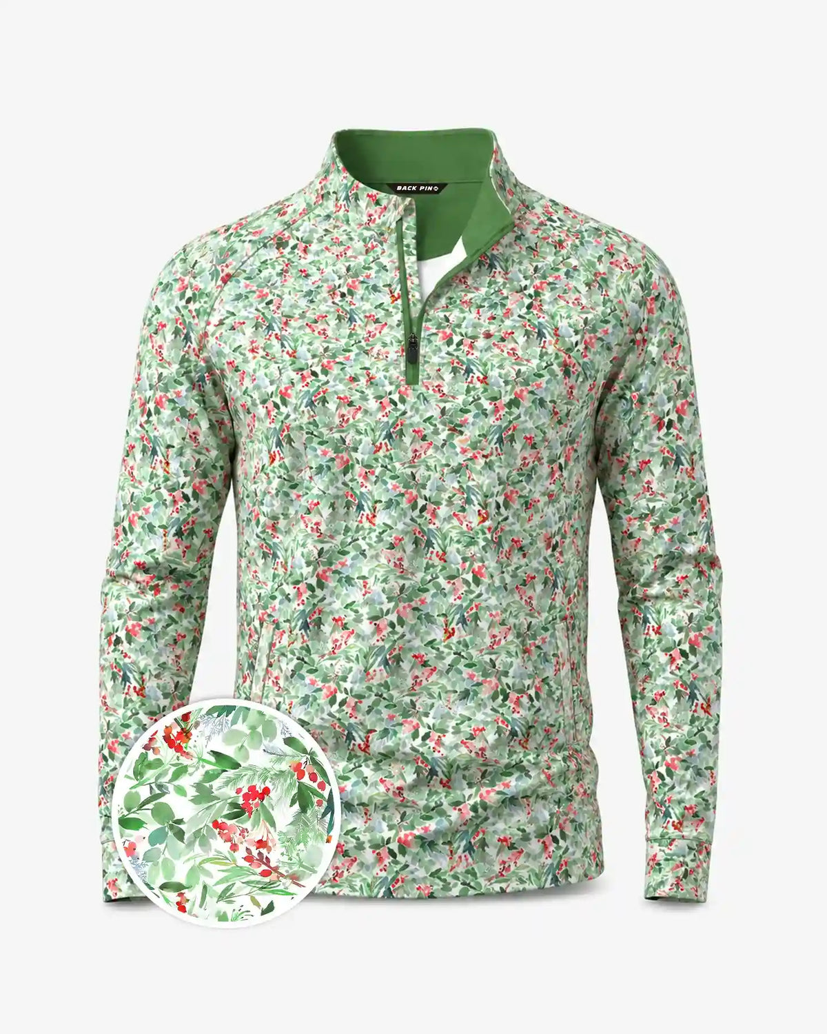Christmas Berry Botanical Quarter Zip