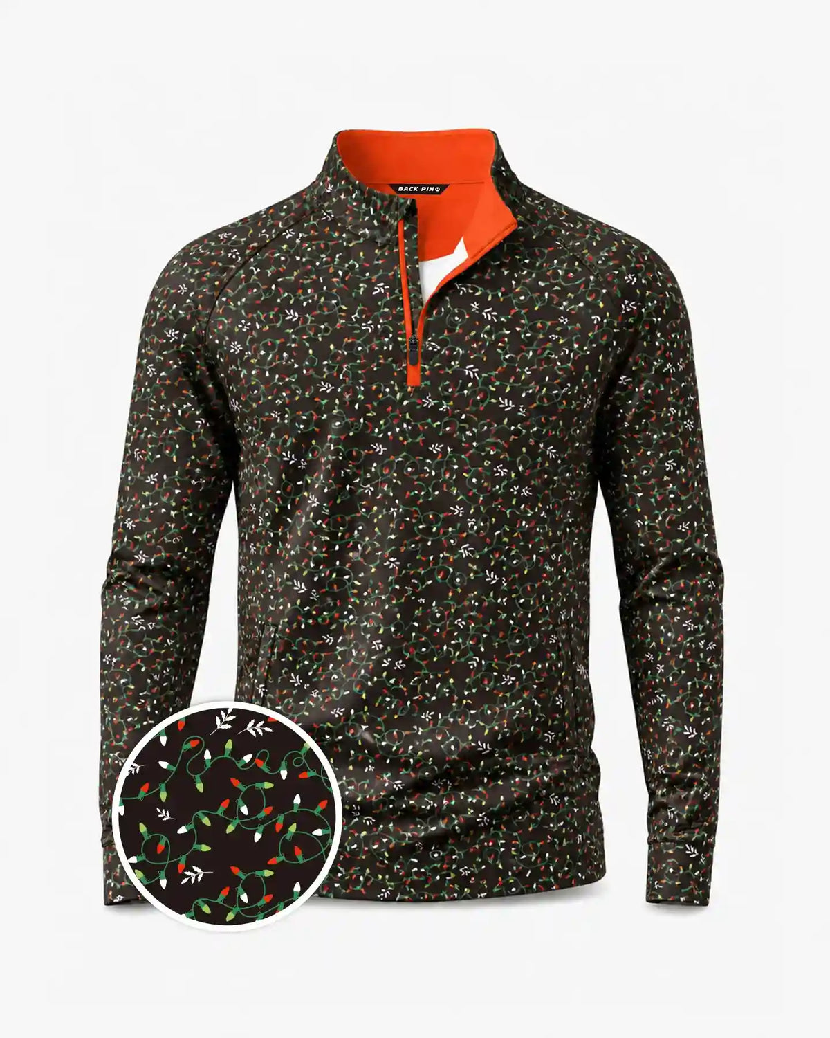Christmas Light Garland Quarter Zip
