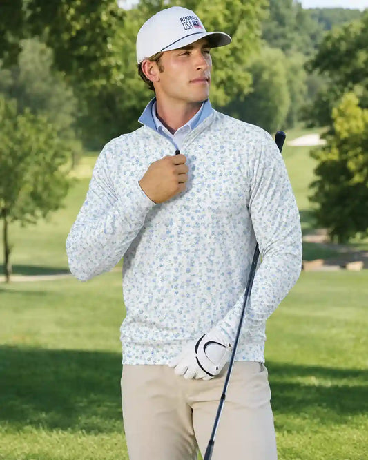 Christmas Star Print Quarter Zip